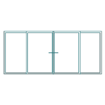 French Door + Fixed Side Panels
